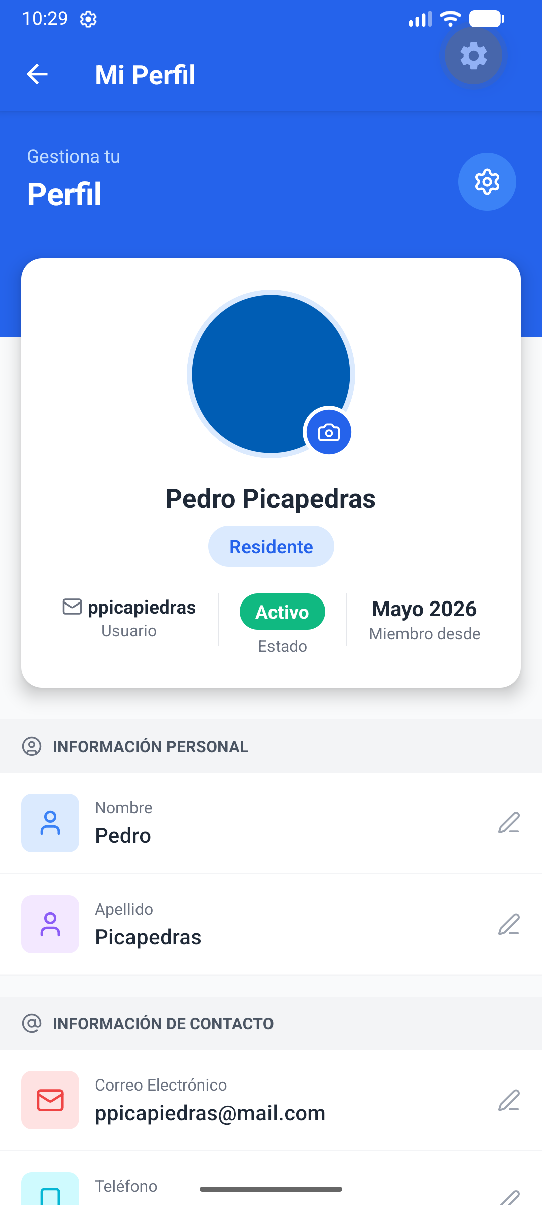 Votaciones en App Móvil